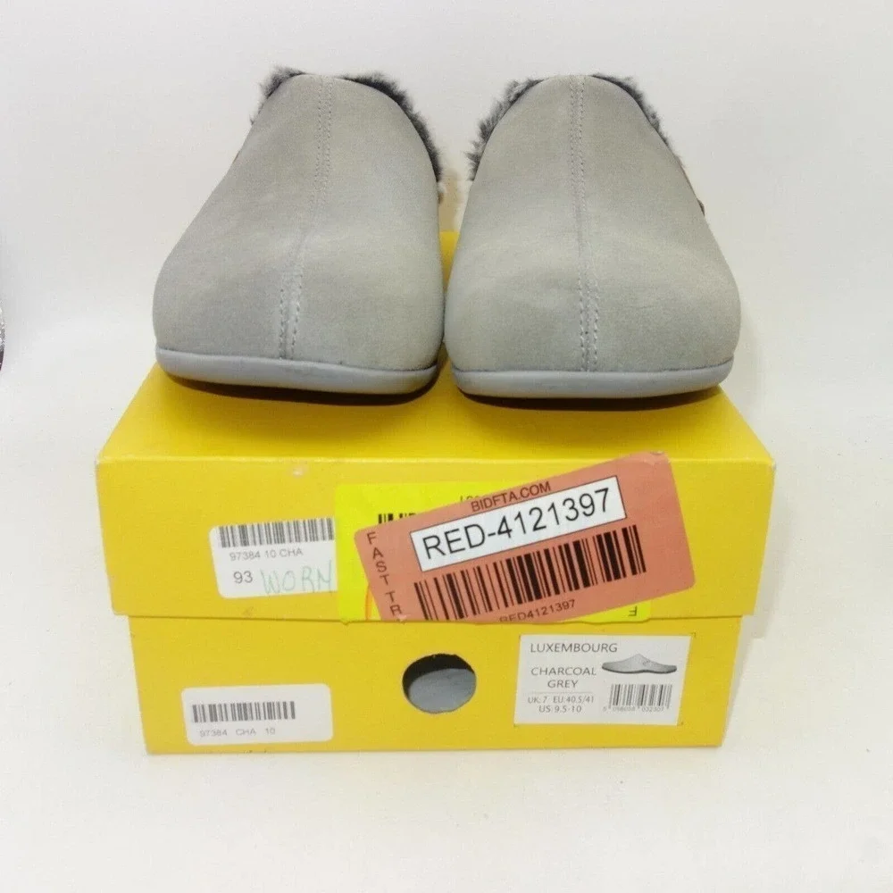 NEW Strive Luxembourg Men's Supportive Slipper Charcoal Grey Men's 9.5-10